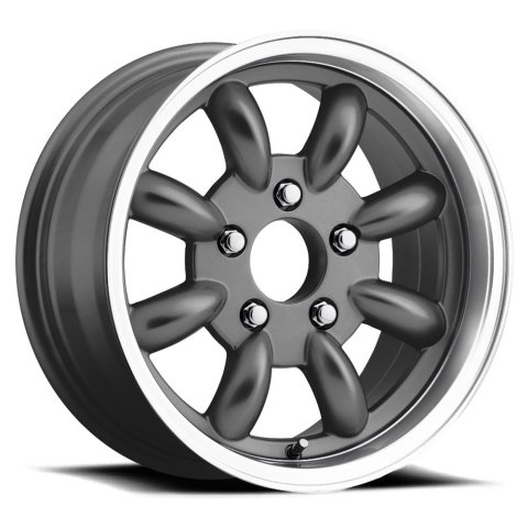 Legendary Wheels T/A 8-Spoke Charcoal Machined 17x8 Wheels, Machined, 17 in. x 8.00 in., Aluminum, Machined, 5 x 114.3mm Bolt Circle, 4.25 in. Backspacing, Each