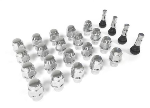 Legendary Wheels Wheel Installation Kits LW-LN003-20 Lug Nuts, Kit, 3/4 in. Hex Head, 12 in.-20 in. Thread, ET/Ultra Conical Seat, Closed End, Include Rubber/Chrome Stems, Set of 20