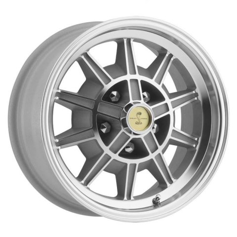 Legendary Wheels GT7 Alloy Clearcoated Machined 15x7 Wheels, Machined, 15 in. x 7.00 in., Aluminum, Gray Machined, 5 x 114.3mm Bolt Circle, 4.25 in. Backspacing, Each