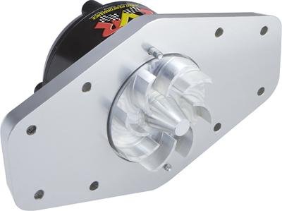CVR Replacement Electric Water Pumps 754 Pump, Billet Aluminum, Black/Clear Anodized, Each