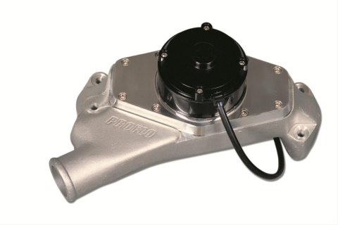 CVR Proflo Maximum Water Pumps 7554 Electric Pump, Maximum, Billet Aluminum, Clear Anodized, 55 gpm, Chevy, Big Block, Each