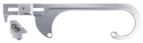 CVR Billet Throttle Linkage Brackets 64150CL Cable Bracket, 4150 Series Carburetor, Aluminum, Clear Anodized, Universal, Each