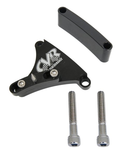 CVR Billet Timing Pointers TP3800S Pointer, Aluminum, Black, Chevy, Small Block, 8 in. Balancer, Fits Covers, Each