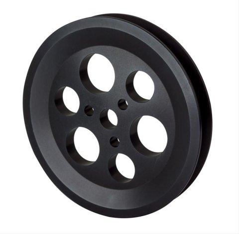 CVR Vacuum Pump Pulleys VS28 Pulley, VP625K, 5 in, Aluminum, Black Anodized, Bolt-On, Each