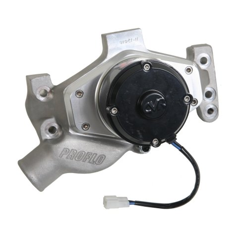 CVR Proflo Maximum Water Pumps 7550 Electric Pump, Maximum, Billet Aluminum, Clear Anodized, 55 gpm, Chevy, Small Block, Each