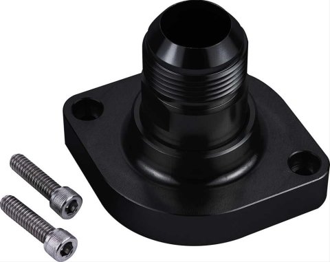 CVR Thermostat Housings TSH5SABK Housing - Chevy LS Straight - 16AN - Black