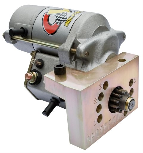CVR Protorque Maximum Starters 5323MOS Starter, Maximum, Mini, Standard Rotation, 5-position Mount, Chevy, V8, Staggered, 168-tooth, Each