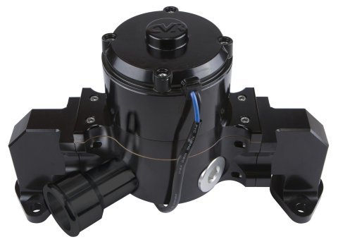 CVR Proflo Extreme Water Pump Assemblies 8554BK Pump, Electric, Extreme, 55 gpm, Billet Aluminum, Black Anodized, Chevy, Big Block, Each