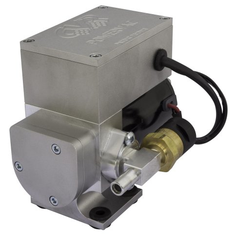 CVR Electric Vane-Style Vacuum Pumps VP655 Pump, Vane-Style, 12 V DC, Clear Anodized, Each