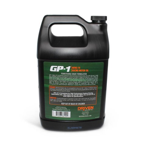 70 Driven Racing Oil GP-1 Nitro High Performance Motor 19708 Engine Oil, Nitro, 70W, Semi Synthetic, 1 Gallon, Each