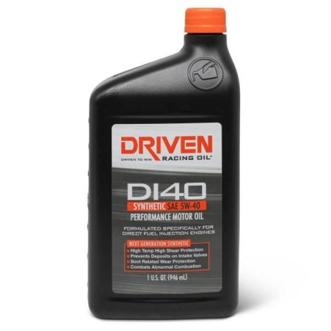 5w40 Driven Racing Oil DI Synthetic Motor 18406 Engine Oil, Synthetic, DI40 Direct Injection, 5W40, 1 Quart, Each