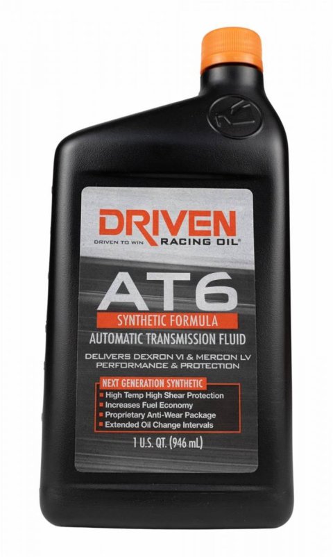 Driven Racing Oil Synthetic AT6 Automatic Transmission Fluid 04806 Fluid, Fluid, 1 qt., Each