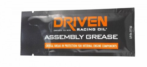 Driven Racing Oil Assembly Grease 00734 Lubricant, Grease, Camshaft Break-in/Valvetrain Lubricant Usage, 0.63 oz. Volume, Each