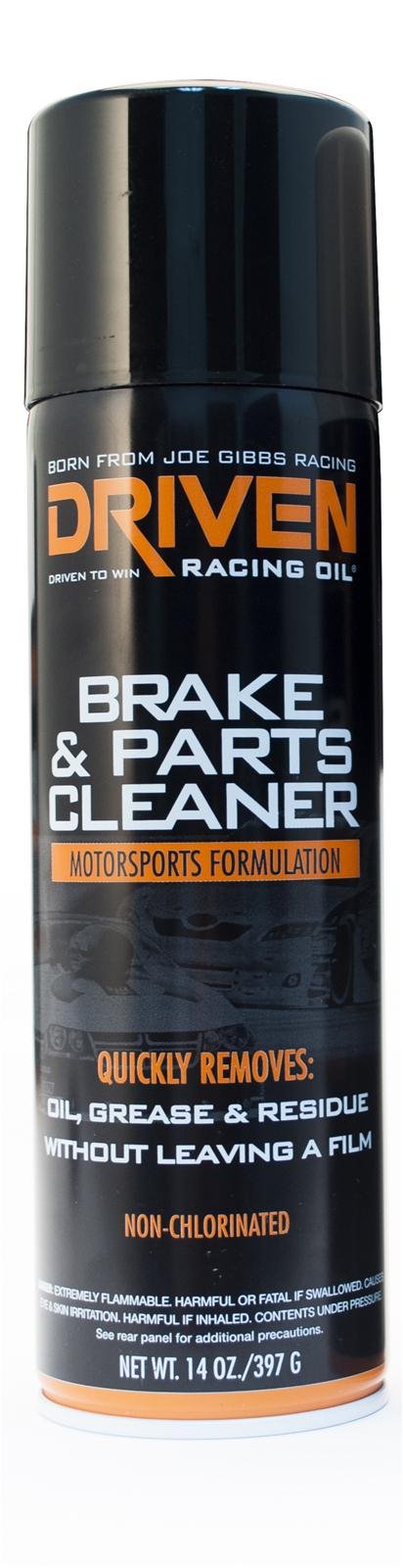 Driven Racing Oil Brake and Parts Cleaner 50020 Cleaning Solutions, Motorsports Formulation, Cleaner, Cleaner, Degreaser, Residue Remover, Non-Chlorinated, 14 oz., Each