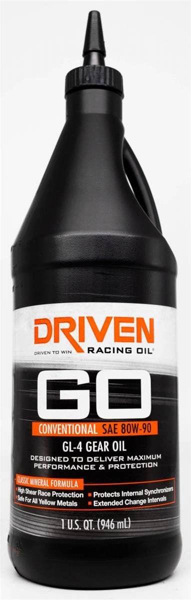80W90 Driven Racing Oil GL-4 Gear 04530 Oil, Conventional, 80W90, 1 qt., Each