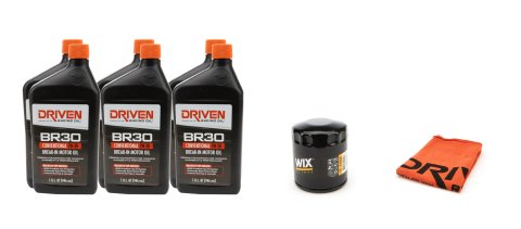 Driven Racing Oil Engine Change Kits 20600K Kit, Break-In Fill 1997 - 2006 GM Gen III LS Small Block 6 Quart BR30 5W-30