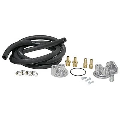 Perma-Cool Oil Filter Relocation Kits 10611 Kit, Single Filter, 3/4-16 in. Threads, 3/4-16 in. Engine Threads, Kit