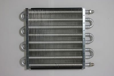 Perma-Cool Thin-Line Transmission Coolers 1025 Fluid Cooler, Transmission, Tube and Fin, Aluminum, Natural, 10 in. x 12 1/2 in. x 3/4 in., Each