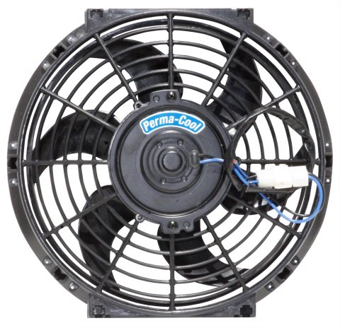 12 Inch 1,650 CFM Perma-Cool Standard Electric Fan 18122 Fan, Single, in. Diameter, Puller, cfm, Plastic, Black, Each
