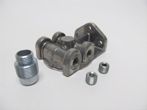 Perma-Cool Remote Oil Filter Brackets 4794 Mount, 1-14 in. Thread, 1/4 in. NPT Ports, Ports Left/Right, Each