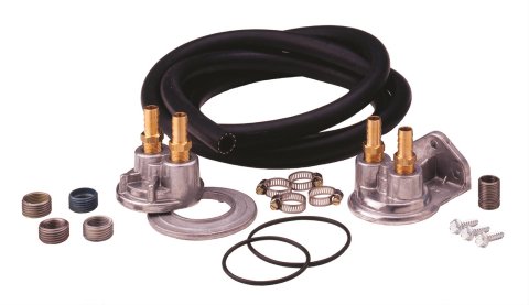Perma-Cool Oil Filter Relocation Kits 10695 Kit, Single Filter, 96 in. Length Hoses, Kit