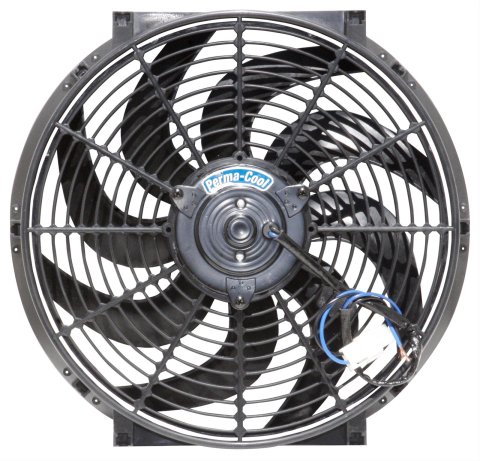 14 Inch 1,850 CFM Perma-Cool Standard Electric Fan 18124 Fan, Single, in. Diameter, Puller, cfm, Plastic, Black, Each
