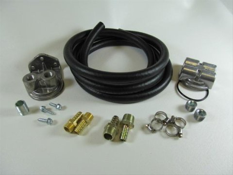 Perma-Cool Oil Filter Relocation Kits 10691 Kit, Single Filter, 3/4-16 in. Threads, 3/4-16 in. Engine Threads, Kit