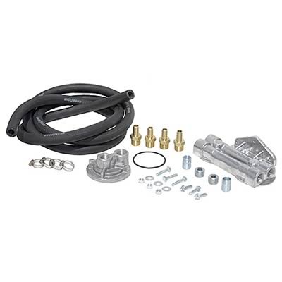 Perma-Cool Oil Filter Relocation Kits 10756 Kit, 2 Capacity, Aluminum Bracket, Hose, Fittings, Dodge, Diesel, Kit