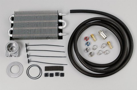 Perma-Cool Engine Oil Coolers 10189 Fluid Cooler, Engine, Tube and Fin, Aluminum, Natural, 7 in. x 14 in. x 1 1/2 in., Kit