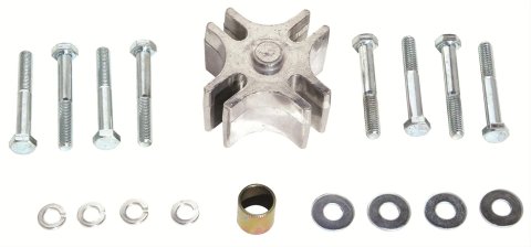 Perma-Cool Mechanical Fan Spacers 24150 Spacer, Aluminum, 1.5 in. Thick, 5/8 in. Pilot, AMC/Buick, Chevy, Ford, Oldsmobile, Pontiac, Kit
