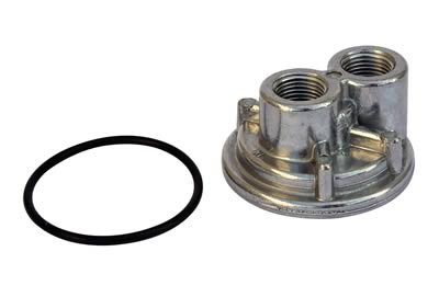 Perma-Cool Dual Port Spin-On Oil Filter Adapters 111 Adapter, Bypass, Spin-On, Aluminum, Natural, 3/4-16 in. Thread, 1/2 in. NPT Inlet/Outlet, Each
