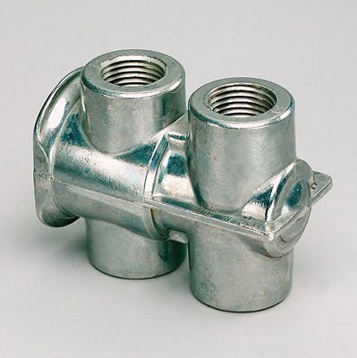 Perma-Cool Remote Mount Oil Thermostats 1070 Thermostat, Aluminum, Dual 1/2 in. NPT Female Inlets, Dual 1/2 in. NPT Female Outlets, Each