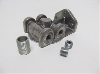 Perma-Cool Remote Oil Filter Brackets 4791 Bracket, Remote, Single, 3/4-16 in. Thread Size, Cast Aluminum, Natural, Each