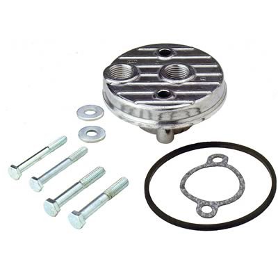Perma-Cool Bolt-On Oil Filter Adapters 113 Adapter, Bypass, Bolt-On, Aluminum, Natural, 1/2 in. Inlet/Outlet, Kit