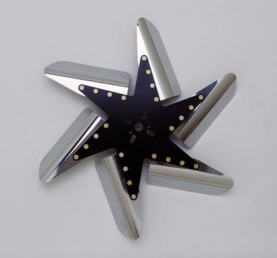 Perma-Cool Turbo Flex Fans 86180 Fan, Flex-Type, High Performance, Counterclockwise, 18 in. Diameter, Stainless Steel Blades/Steel Hub, Each