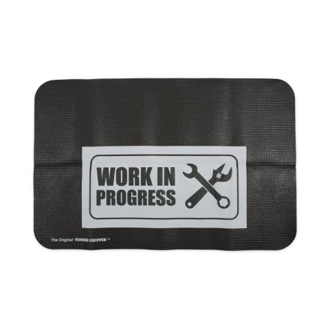 Fender Gripper Covers FG2450 Cover, Foam/Vinyl, Black, Work In Progress Logo, 22 in. x 34 in., Each