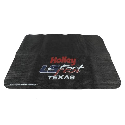Fender Gripper Covers FG1845 Cover, Gripper, Holley LS Fest Texas Logo, Black, 34.000 in. Long, 22.000 in. Wide, Foam Backed Vinyl, Each