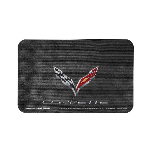 Fender Gripper Covers FG2020 Cover, Foam/Vinyl, Black, Corvette C7 Logo, 22 in. x 34 in., Each