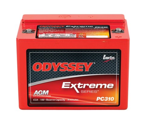 Odyssey Drycell Batteries ODS-AGM8E Battery, Dry Cell, 12 V, Deep Cycle/Starting, 100 Cold Cranking Amps, Top Post, Each