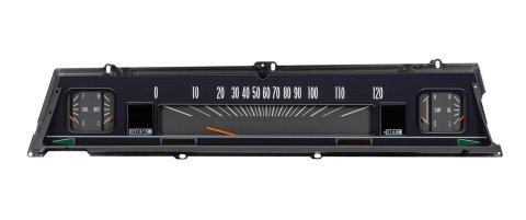 Dakota Digital RTX Direct-Fit Gauge Kits for 1966-1967 CHEVELLE, EL CAMINO, MALIBU - RTX-66C-CVL-X Kit, Direct Fit, RTX, Analog/Digital, Black Face, White/Multicolor Illuminated Numbers, Orange Pointer, Chevy, Kit