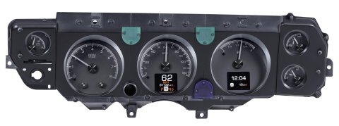 Dakota Digital HDX Direct-Fit Analog Gauge Systems for 1970-1972 CHEVELLE - HDX-70C-CVL-K Kit, Direct Fit, HDX, Analog/Digital, Black Face, White/Multicolor Illuminated Numbers, White/Multicolor Illuminated Pointer, Chevy, Kit
