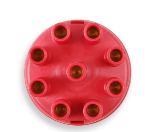 Mallory Distributor Caps 209M Cap, Female, Socket-Style, Red, Clamp-Down, Mallory, V8, Each