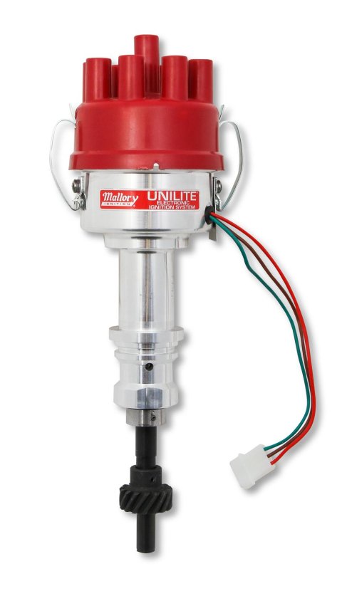 Mallory Unilite Distributors 3755101 Distributor, Unilite, Mechanical Advance, Ford, 221-302, Each