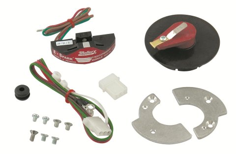 Mallory E-Spark Conversion Kits 61002M Distributor Conversion, E-Spark, 12 V, Ford, Motorcraft, Single Point Distributors, Kit