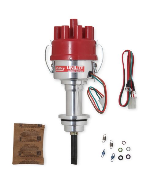 Mallory Unilite Distributors 3757701 Distributor, Unilite, Mechanical Advance, Mopar, 350, 361, 383, 400, Each