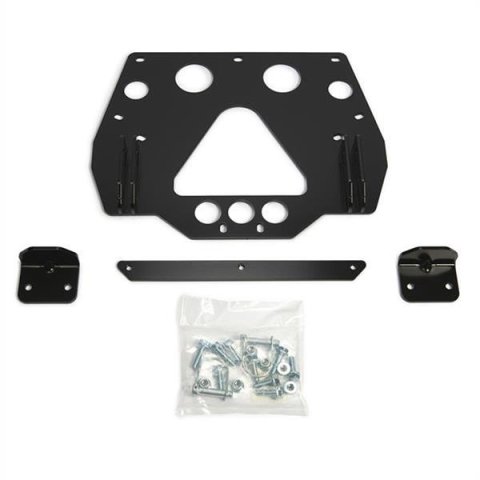 Warn Center Plow Mounting Kits 95848 Snow Mounts, Kits, Frame Mount, Steel, Black Powdercoated, Polaris, Kit