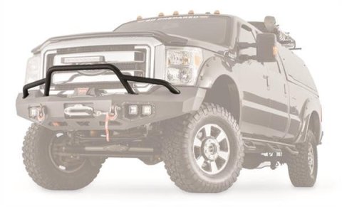Warn Grille Guard Tubes 100475 Tube, Steel, Black Powdercoated, Low-Height, Ford, Each
