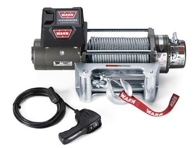 9,000 lbs. Warn XD9000 Winch 28500 Winch, Electric, 12 V, lb., Roller Fairlead, 100 ft. Line Length, 12 ft. Wired Remote, Each