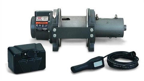 3,000 lbs. Warn DC3000 Industrial Hoists 36945 Hoist, Industrial, Electric, 12 V, lb. Capacity, Brake, Remote, Control Pack, Each