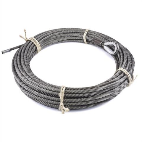 Warn Wire Ropes 77451 Cable, Replacement, Stainless Steel, 9/16 in. Diameter, 140 ft. Length, for 20XL Model Winch, Each